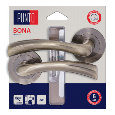 Ручка раздельная PUNTO LM/A RTLK52 BONA/HD ABG-6 бронза Ручка раздельная PUNTO LM/A RTLK52 BONA/HD ABG-6 бронза