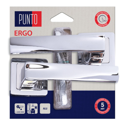 Ручка раздельная PUNTO LM/A KQR52 ERGO/HD CP-8 хром