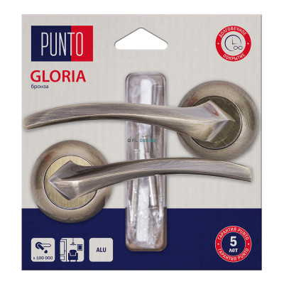 Ручка раздельная PUNTO LM/A RTL54 GLORIA/HD ABG-6 бронза Ручка раздельная PUNTO LM/A RTL54 GLORIA/HD ABG-6 бронза