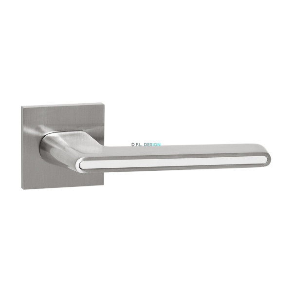 Ручка раздельная AJAX KJS51 STICK SN/WH-19 матовый никель/белый