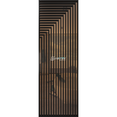 Дверь алюминиевая GABITEX 30 BRONZE│BLACK EDITION
