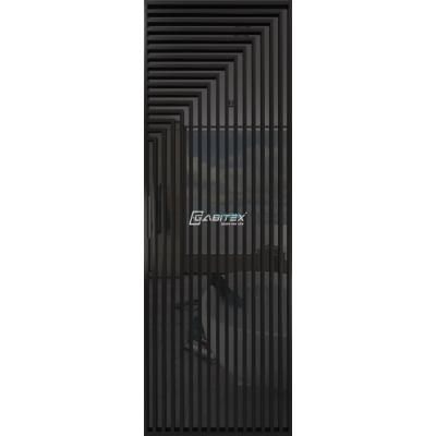 Дверь алюминиевая GABITEX 30 GREY│BLACK EDITION