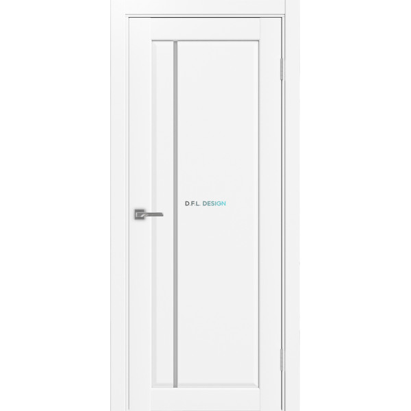 Дверь Optima Porte Сицилия 711.12  эко-шпон Белый снежный