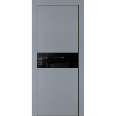 Дверь Profilo Porte PX-3 черная кромка Серый матовый купить Дверь Profilo Porte PX-3 черная кромка Серый матовый купить