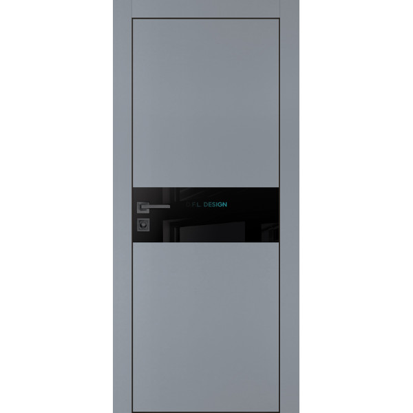 Дверь Profilo Porte PX-3 черная кромка Серый матовый купить