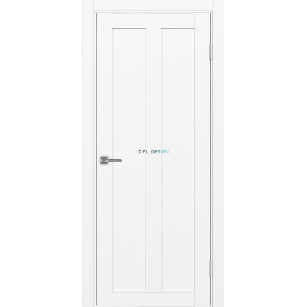 Дверь Optima Porte Турин 521.11 эко-шпон Белый снежный