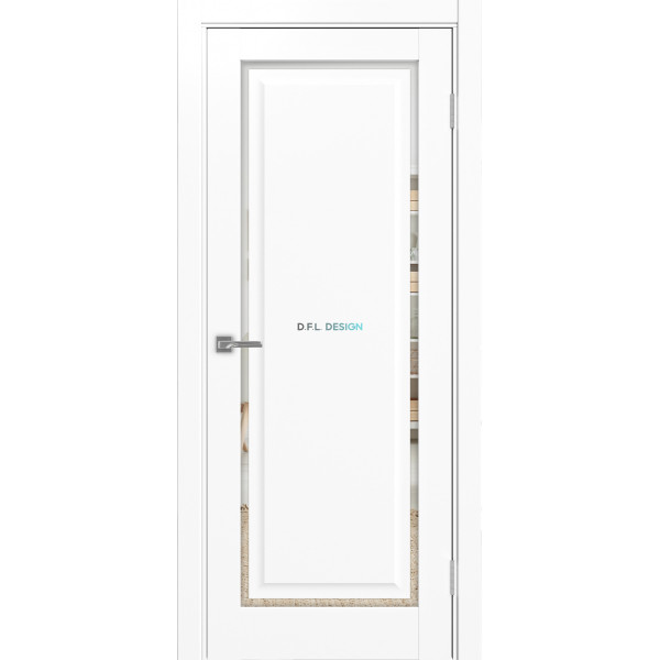 Дверь Optima Porte Тоскана 601С.21 эко-шпон Белый снежный
