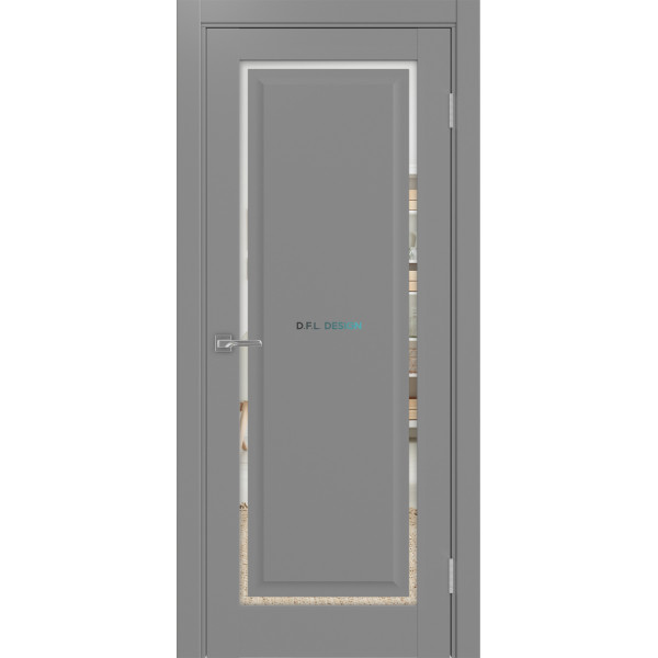Дверь Optima Porte Тоскана 601С.21 эко-шпон Серый