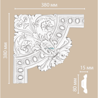 Молдинг с угловыми элементами Decomaster 98703-1