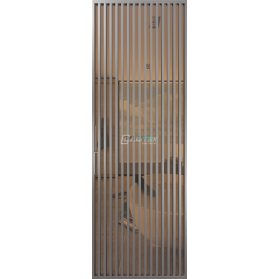 Дверь алюминиевая GABITEX 19 BRONZE│CHROME MATT Дверь алюминиевая GABITEX 19 BRONZE│CHROME MATT