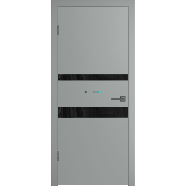 Дверь Wanmark Сити-4 ДО серая эмаль
