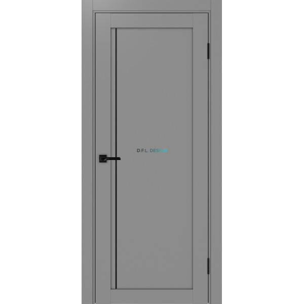 Дверь Optima Porte Турин 565АПП молдинг SB.11 эко-шпон Серый