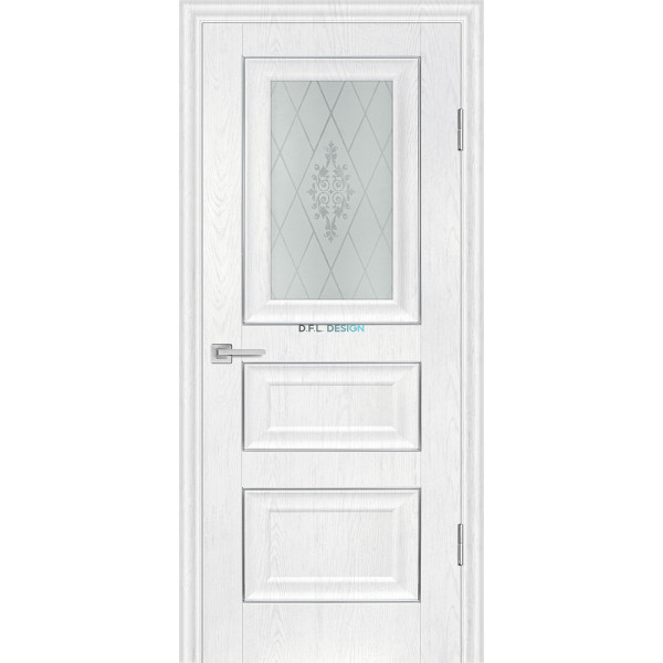 Дверь Profilo Porte PSB-29 Пломбир со стеклом Сатинат купить