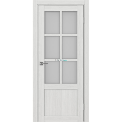 Дверь Optima Porte Турин 541ПФ.2221 эко-шпон Ясень серебристый
