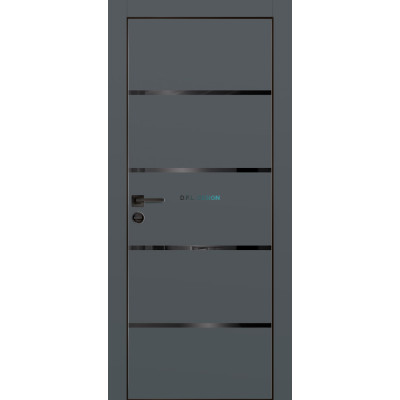 Дверь Profilo Porte PX-17 черная кромка Графит матовый купить