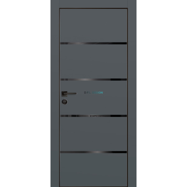 Дверь Profilo Porte PX-17 черная кромка Графит матовый купить