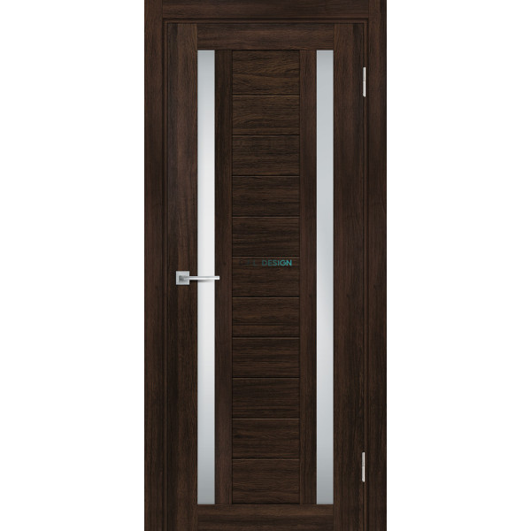 Дверь Profilo Porte PSL-15 сан-ремо Шоколад со стеклом Белый сатинат купить