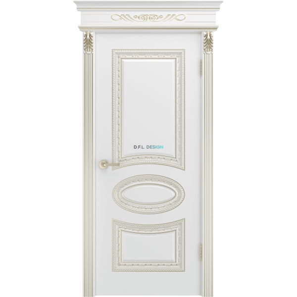 Дверь BP-Doors Лира В2 ДГ Белая эмаль