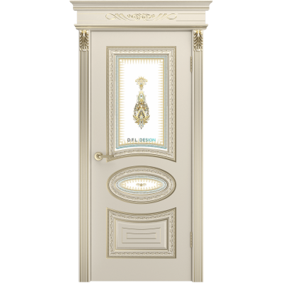 Дверь BP-Doors Лира В2 ДО Шампань с патиной