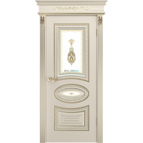 Дверь BP-Doors Лира В2 ДО Шампань с патиной