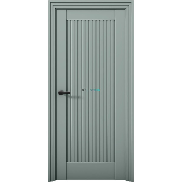 Дверь Aurum Doors Ni 1 Никель Deep Green