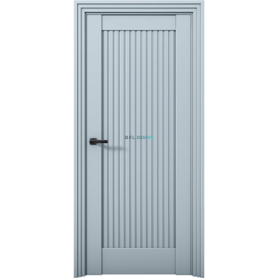 Дверь Aurum Doors Ni 1 Никель Deep Blue