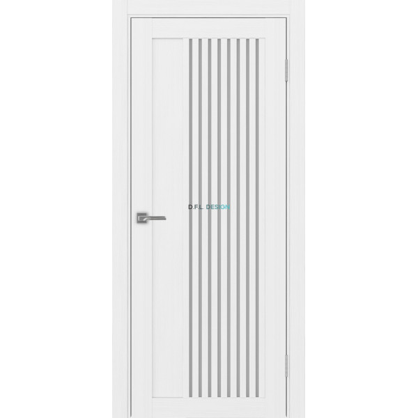 Дверь Optima Porte Турин 544.12 эко-шпон Белый Лёд