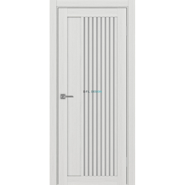 Дверь Optima Porte Турин 544.12 эко-шпон Ясень серебристый