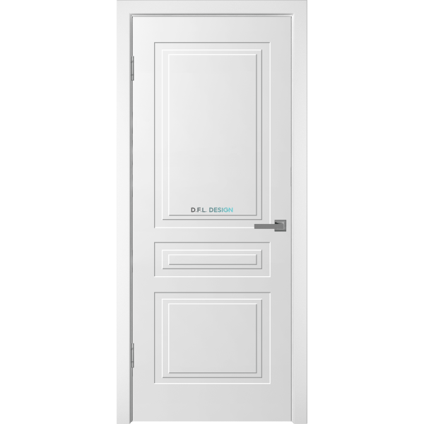 Дверь Wanmark Твист-3 ДГ белая эмаль