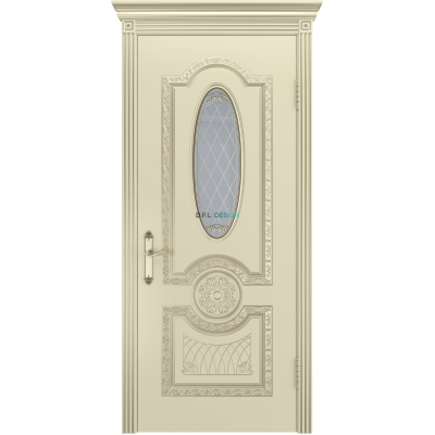 Дверь BP-Doors Гармония ДО Слоновая кость с патиной Белое золото