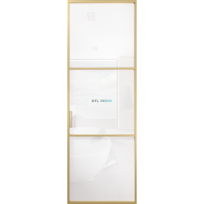 Дверь алюминиевая GABITEX 06 BIANCO│GOLD MATT Дверь алюминиевая GABITEX 06 BIANCO│GOLD MATT