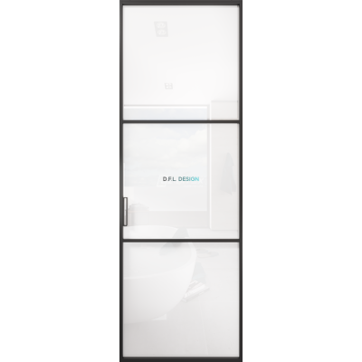 Дверь алюминиевая GABITEX 06 BIANCO│BLACK EDITION Дверь алюминиевая GABITEX 06 BIANCO│BLACK EDITION