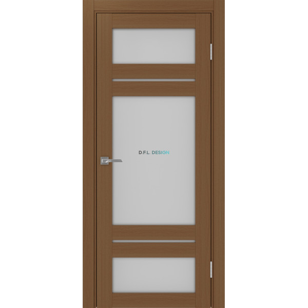 Дверь Optima Porte Турин 532.22222 эко-шпон Орех NL