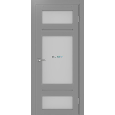 Дверь Optima Porte Турин 532.22222 эко-шпон Серый