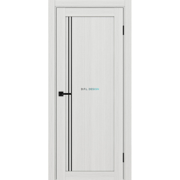 Дверь Optima Porte Турин 566АПП молдинг SB.111 эко-шпон Ясень серебристый