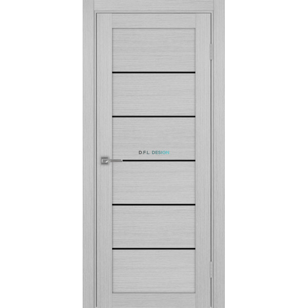 Дверь Optima Porte Турин 501AППSB.1 эко-шпон Дуб серый FL