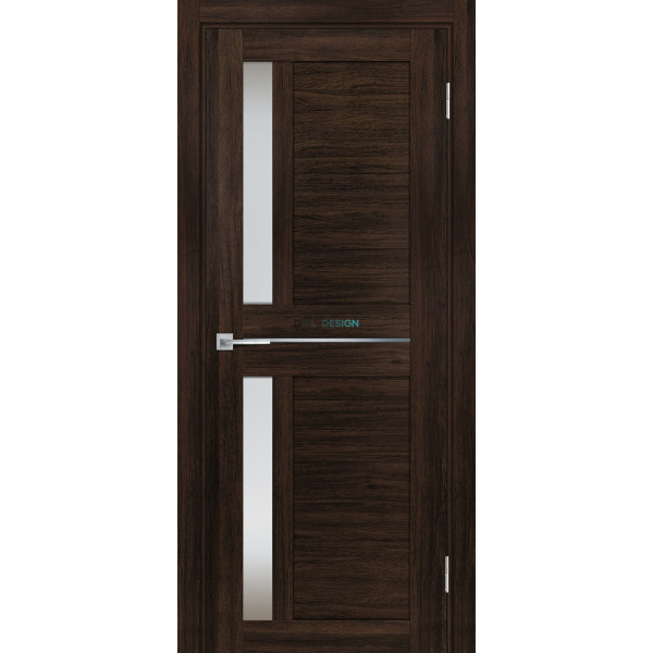 Дверь Profilo Porte PSL-19 сан-ремо Шоколад со стеклом Белый сатинат купить