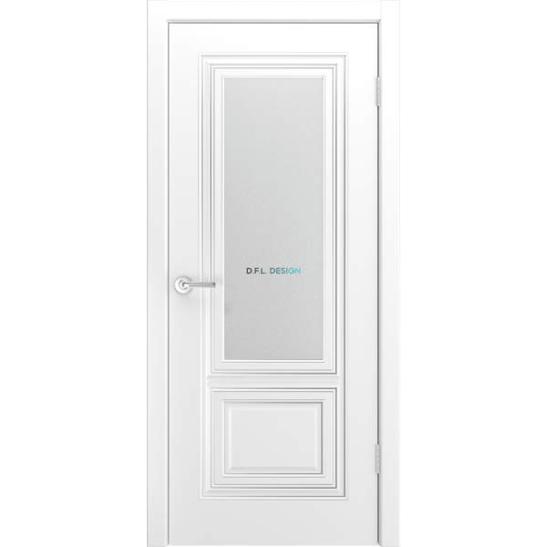 Дверь BP-Doors Фави В0 ДО Белая эмаль с патиной Белое золото