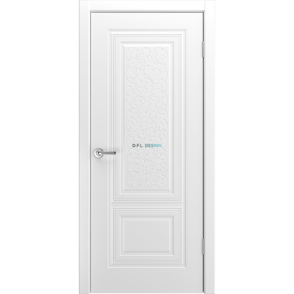 Дверь BP-Doors Фави В3 ДГ Белая эмаль без патины