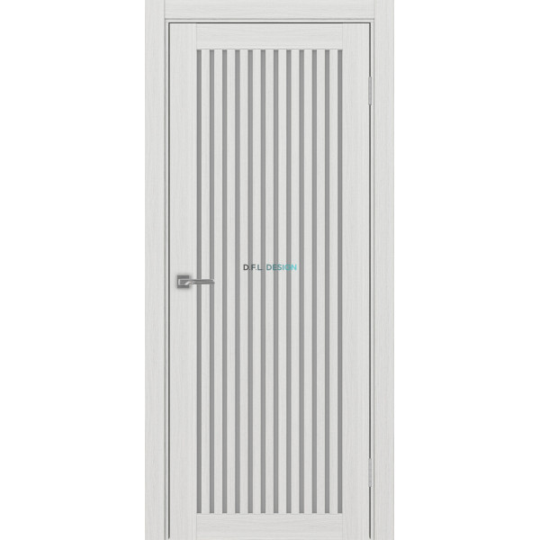 Дверь Optima Porte Турин 543.2 эко-шпон Ясень серебристый