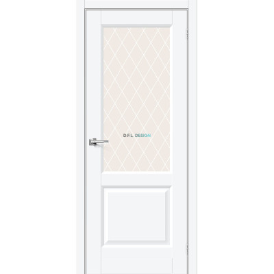 Межкомнатная дверь BRAVO Неоклассик-33 White Silk