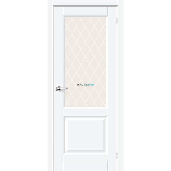 Межкомнатная дверь BRAVO Неоклассик-33 White Silk