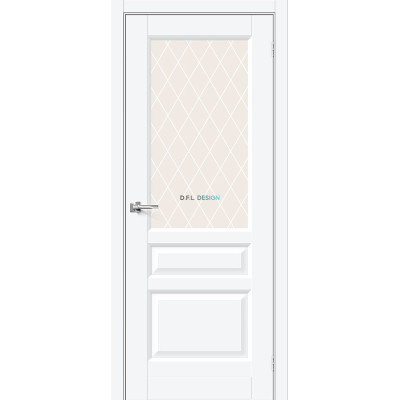 Межкомнатная дверь BRAVO Неоклассик-35 White Silk