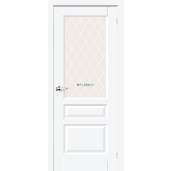 Межкомнатная дверь BRAVO Неоклассик-35 White Silk