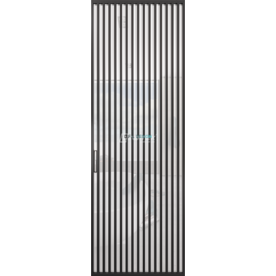 Дверь алюминиевая GABITEX 19 BIANCO│BLACK EDITION