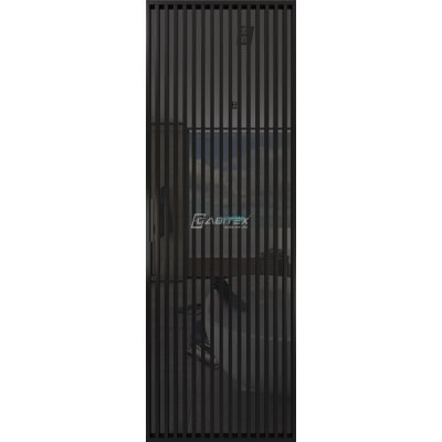 Дверь алюминиевая GABITEX 19 GREY│BLACK EDITION