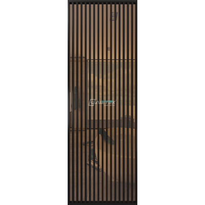 Дверь алюминиевая GABITEX 19 BRONZE│BLACK EDITION