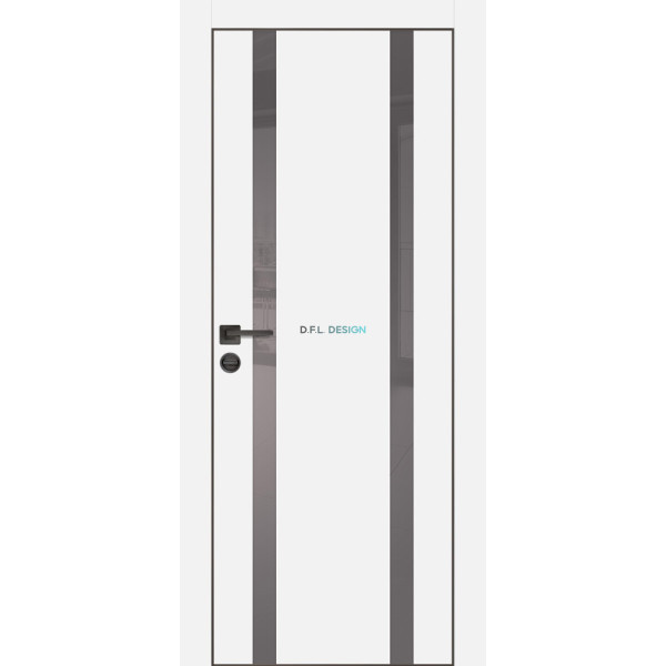 Дверь Profilo Porte PX-9 черная кромка Белый матовый купить