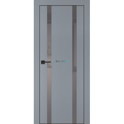 Дверь Profilo Porte PX-9 черная кромка Серый матовый купить