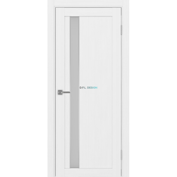 Дверь Optima Porte Турин 528AПСSC.121 эко-шпон Белый Лёд